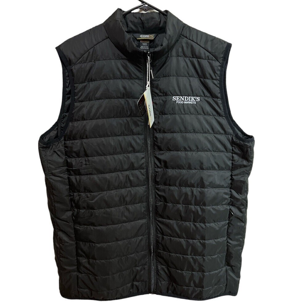 Core‎ 365 Men's Black Prevail Packable Puffer Sendik’s Food Markets Logo  Vest